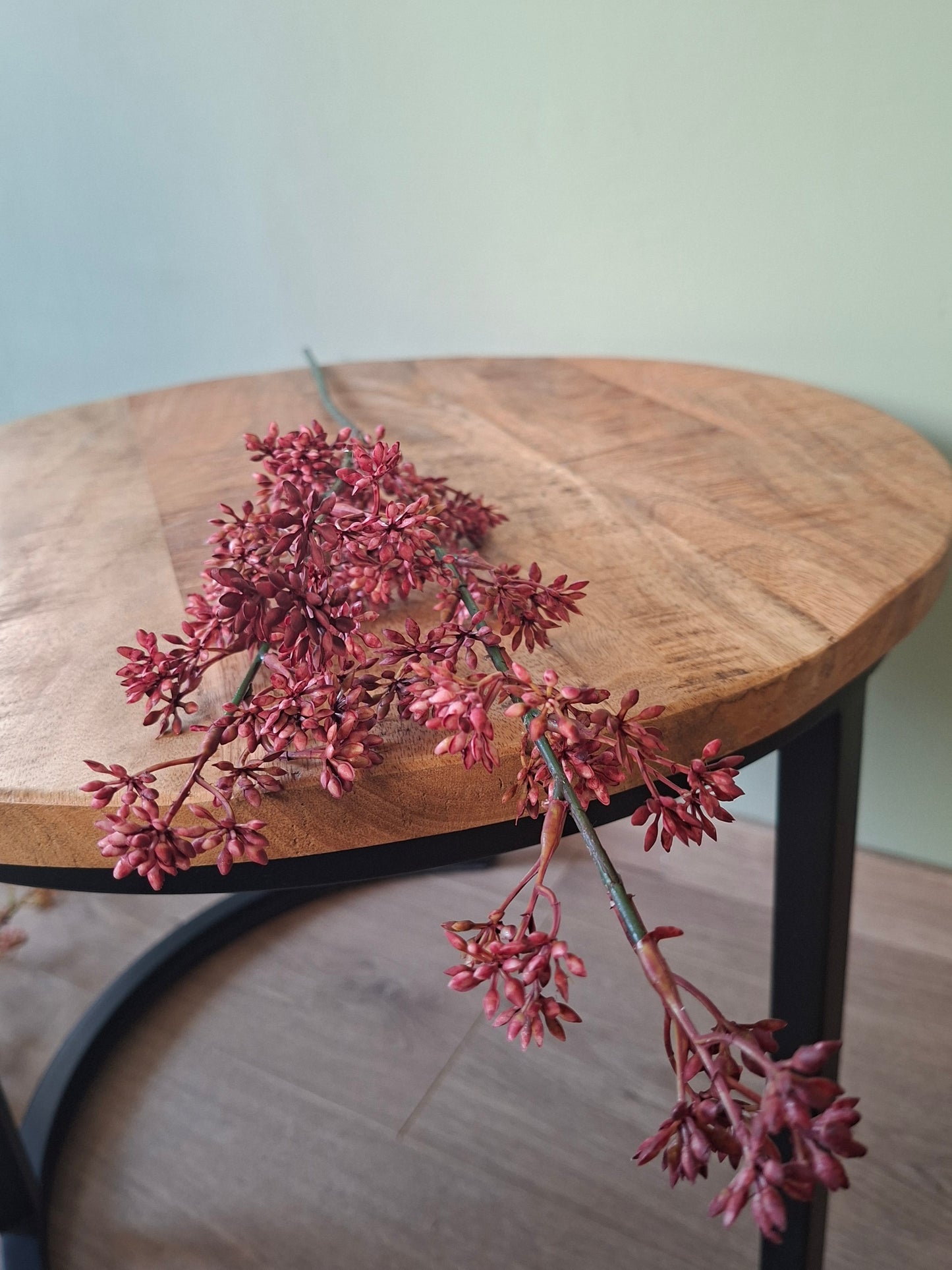 Prunus Rose kunstbloem donkerroze – 63 cm, sfeervol en elegant bloemenaccent