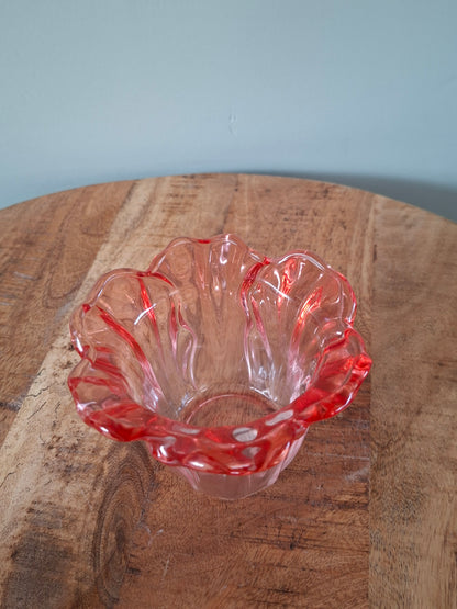 Waxinelichthouder Tulp – Zachtroze, Set van 2, 10,5 x 10,5 x 7,5 cm