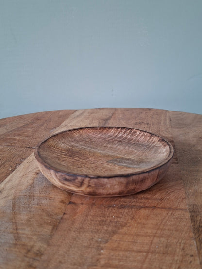 Ronde Houten Tray – Ø13 x H2,5 cm, Geschikt voor Amberblokjes