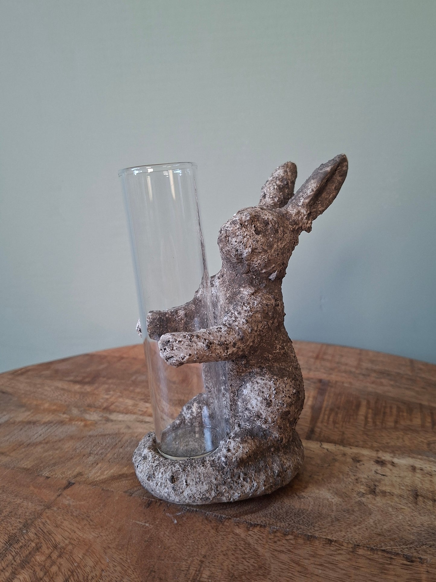 Leuk haasje met vaasje – Decoratieve lente- en paasdecoratie