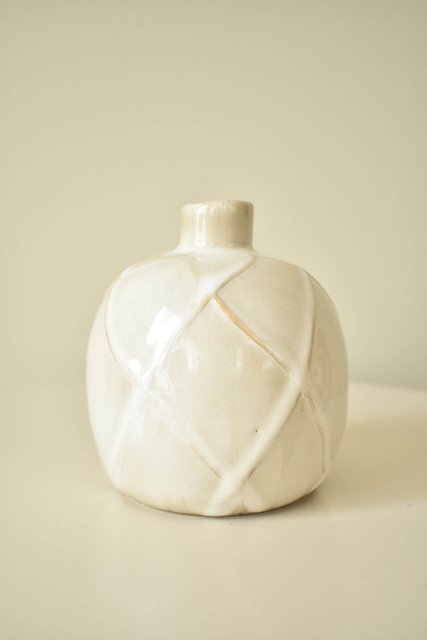 Vaas swirl crème – Ø11 x H11 cm