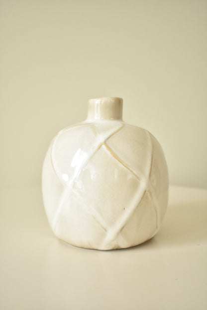 Vaas swirl crème – Ø11 x H11 cm