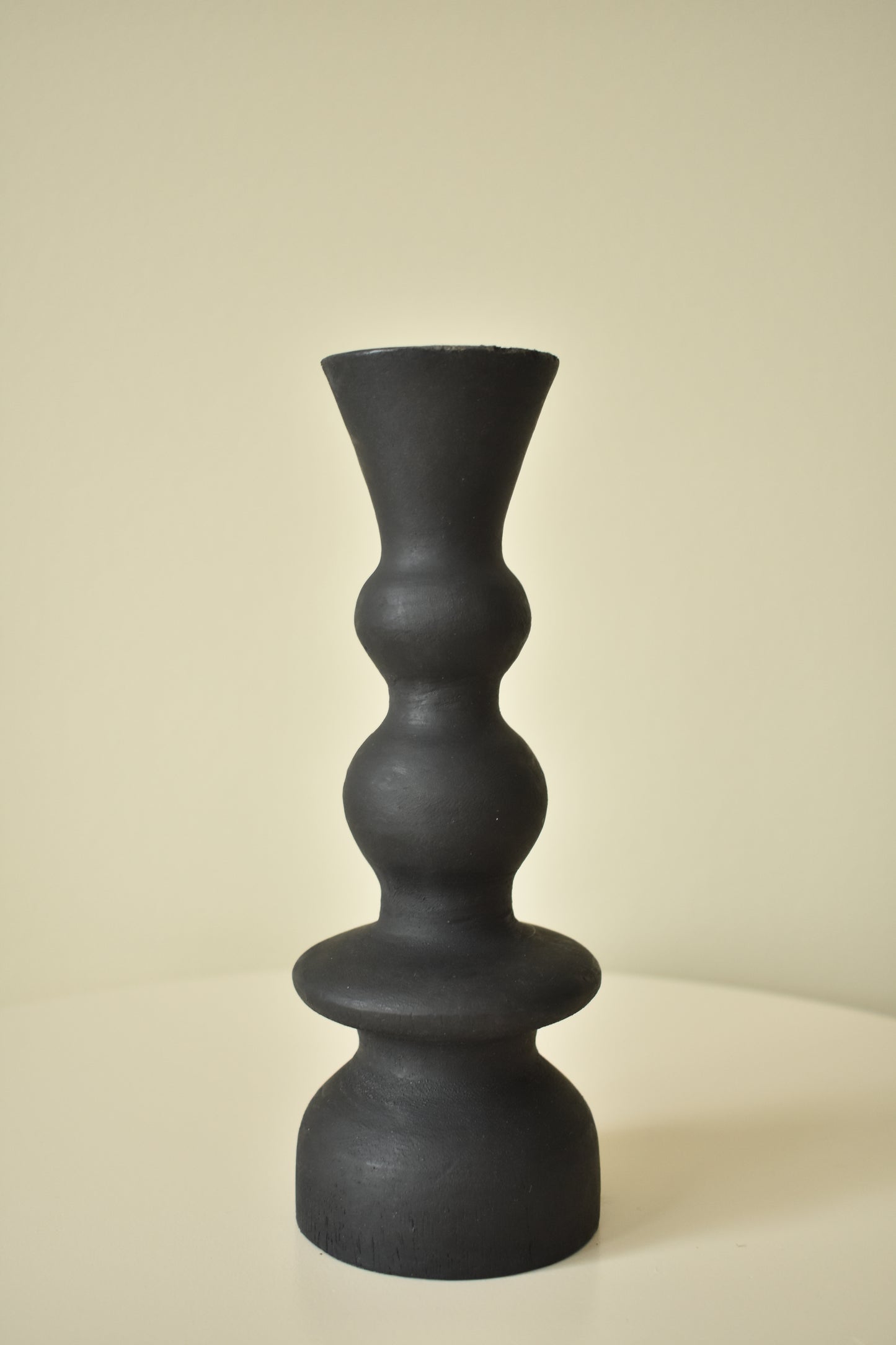 Kaarsenhouder Dariga – zwart, H20 cm