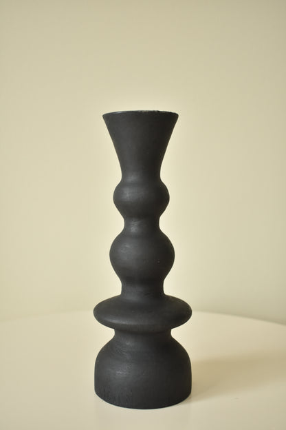 Kaarsenhouder Dariga – zwart, H20 cm