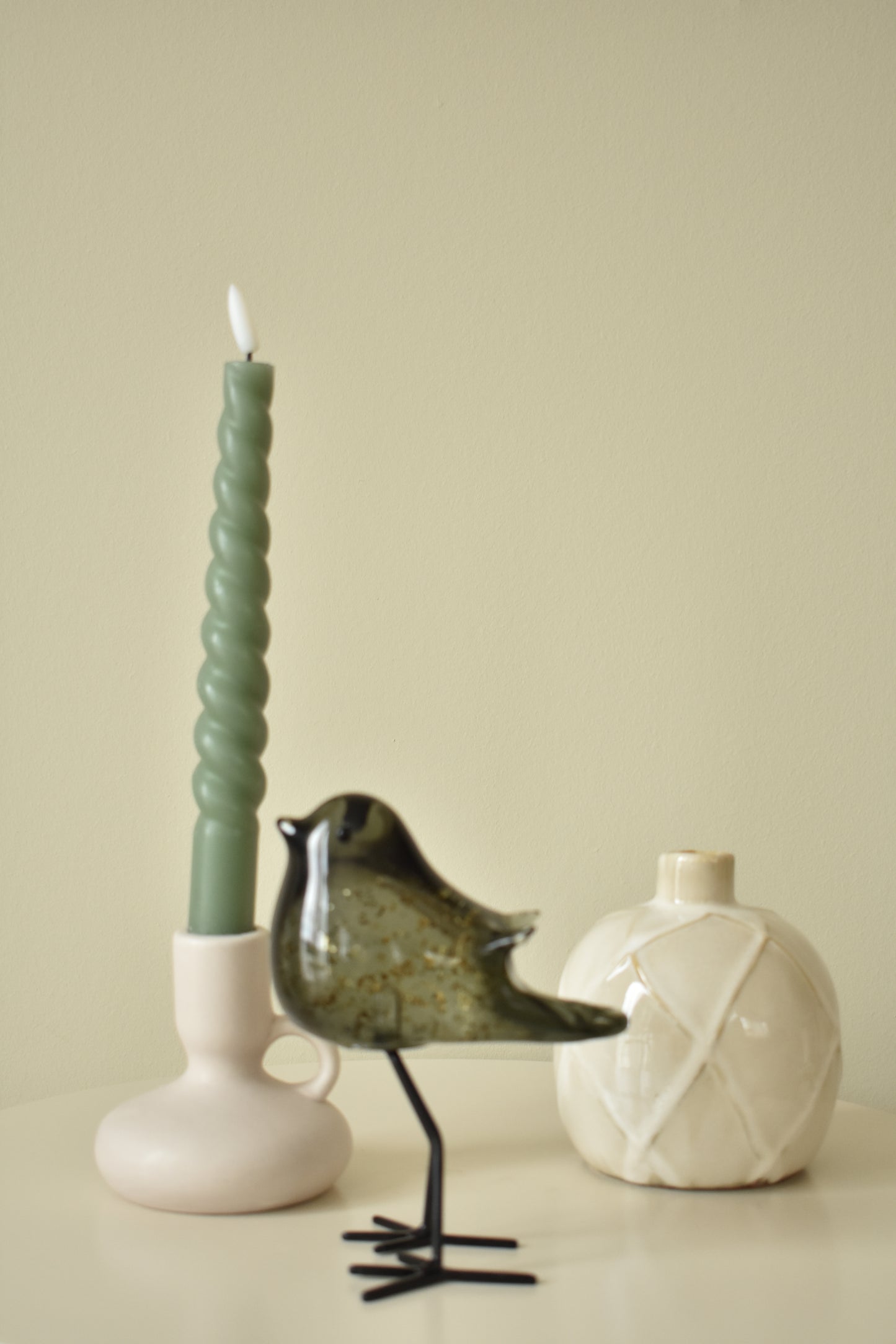 Vaas swirl crème – Ø11 x H11 cm