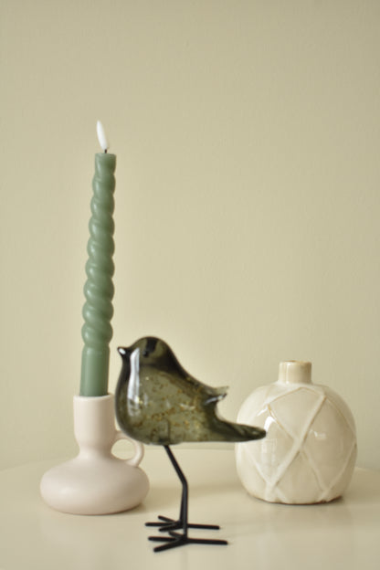 Vaas swirl crème – Ø11 x H11 cm