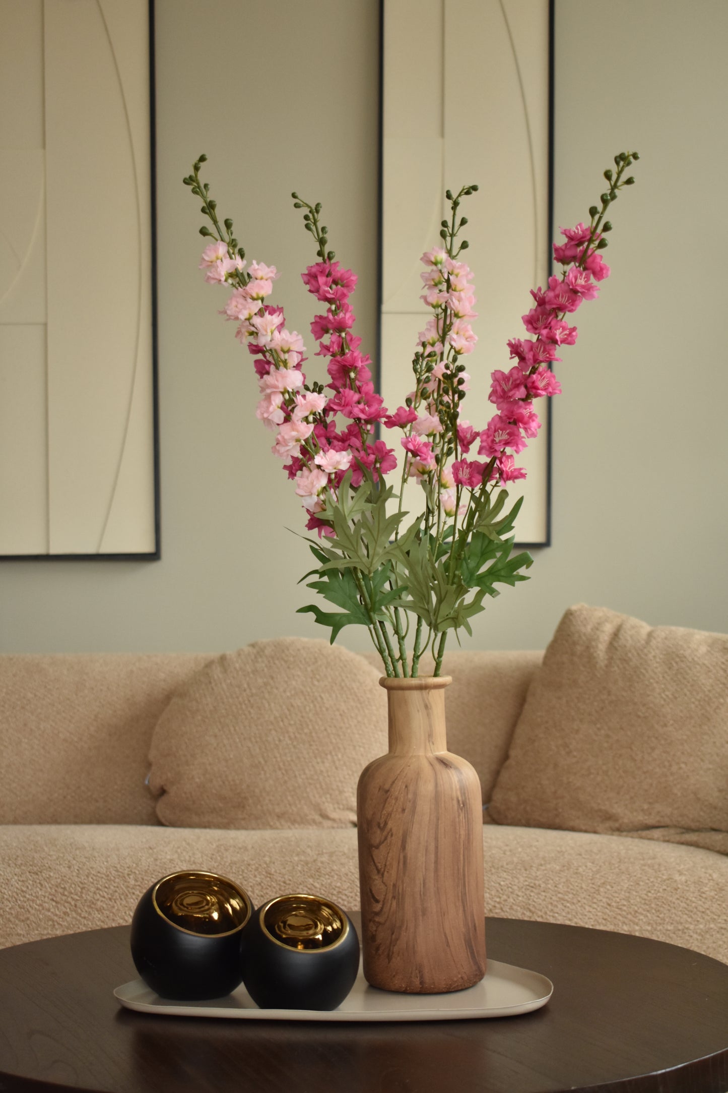 Vaas keramiek natural – Ø12 x H28 cm