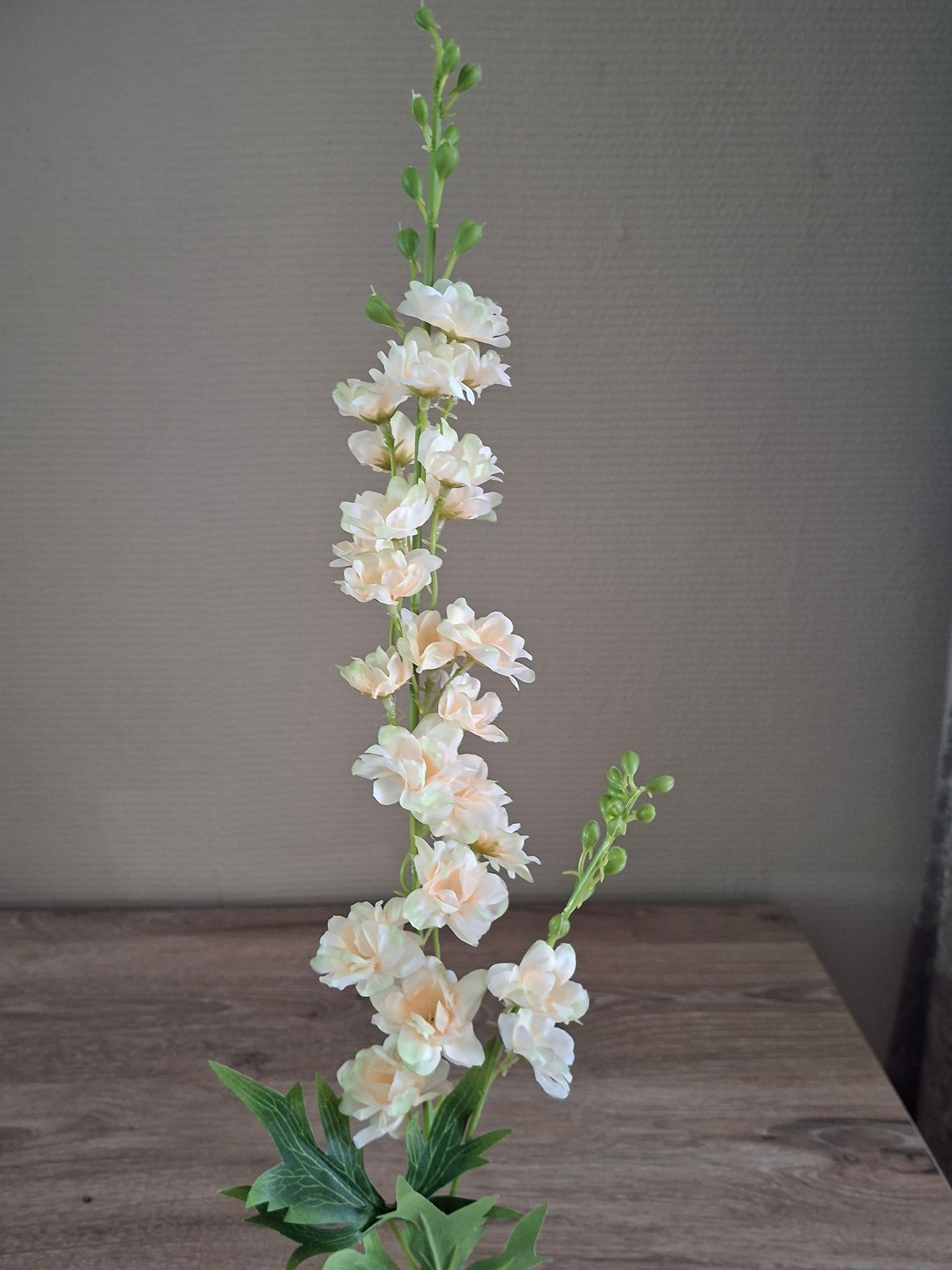 Delphinium Kunstbloem – Crème, Roze & Fuchsia | Decoratieve Bloementak | H78 cm