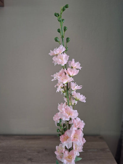 Delphinium Kunstbloem – Crème, Roze & Fuchsia | Decoratieve Bloementak | H78 cm