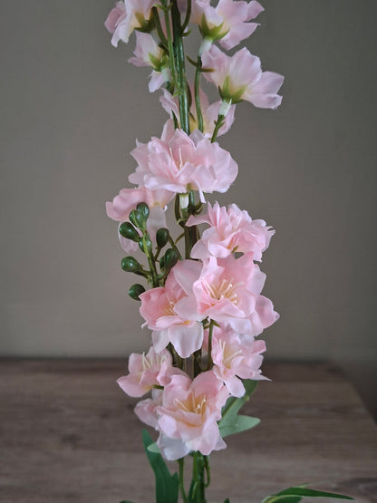 Delphinium Kunstbloem – Crème, Roze & Fuchsia | Decoratieve Bloementak | H78 cm