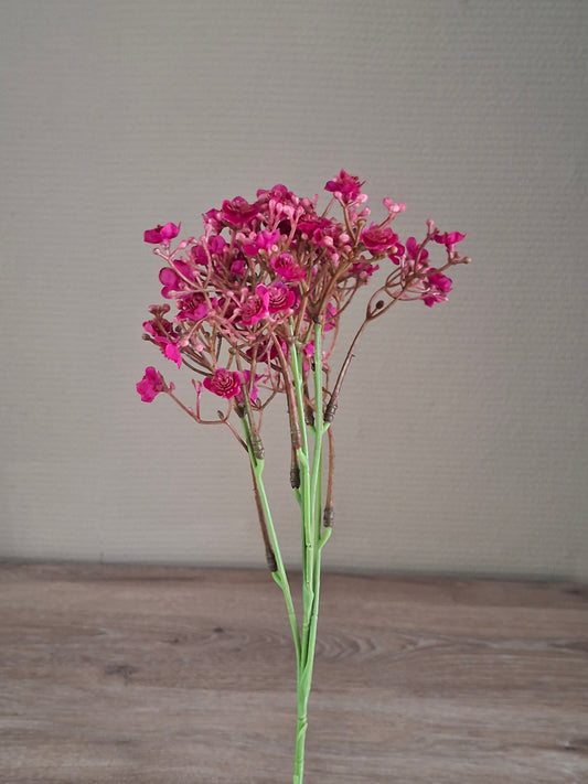 Gypsophilia Burgundy – Luxe kunstbloem voor vaas en boeket