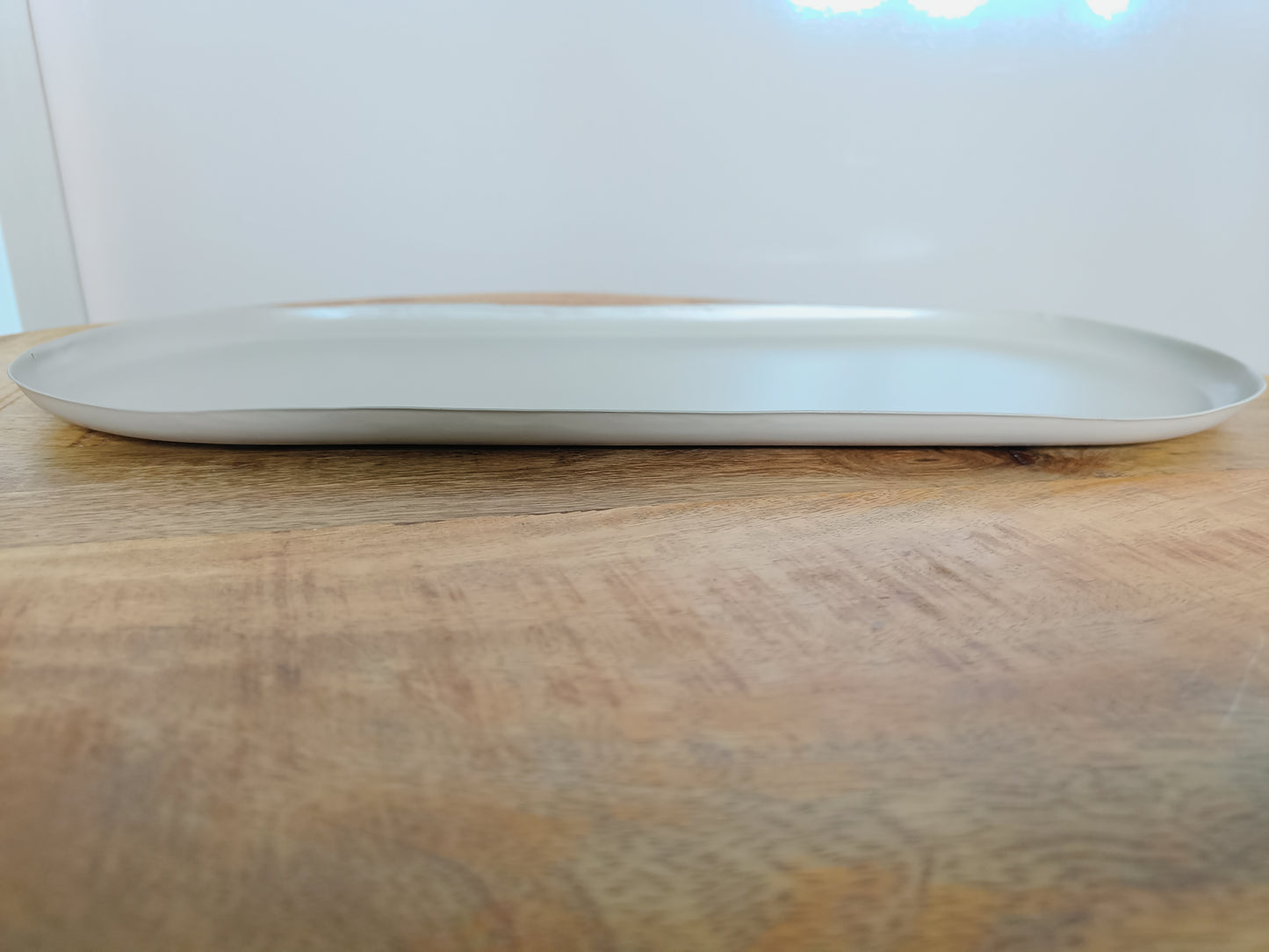 Metalen Dienblad Ovaal – Sand – 40 x 17 x 2 cm