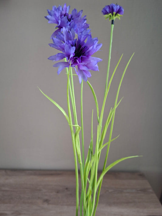 Korenbloem Blauw-Paars Kunstbloem – Natuurlijk en Kleurrijk Bloemenaccent