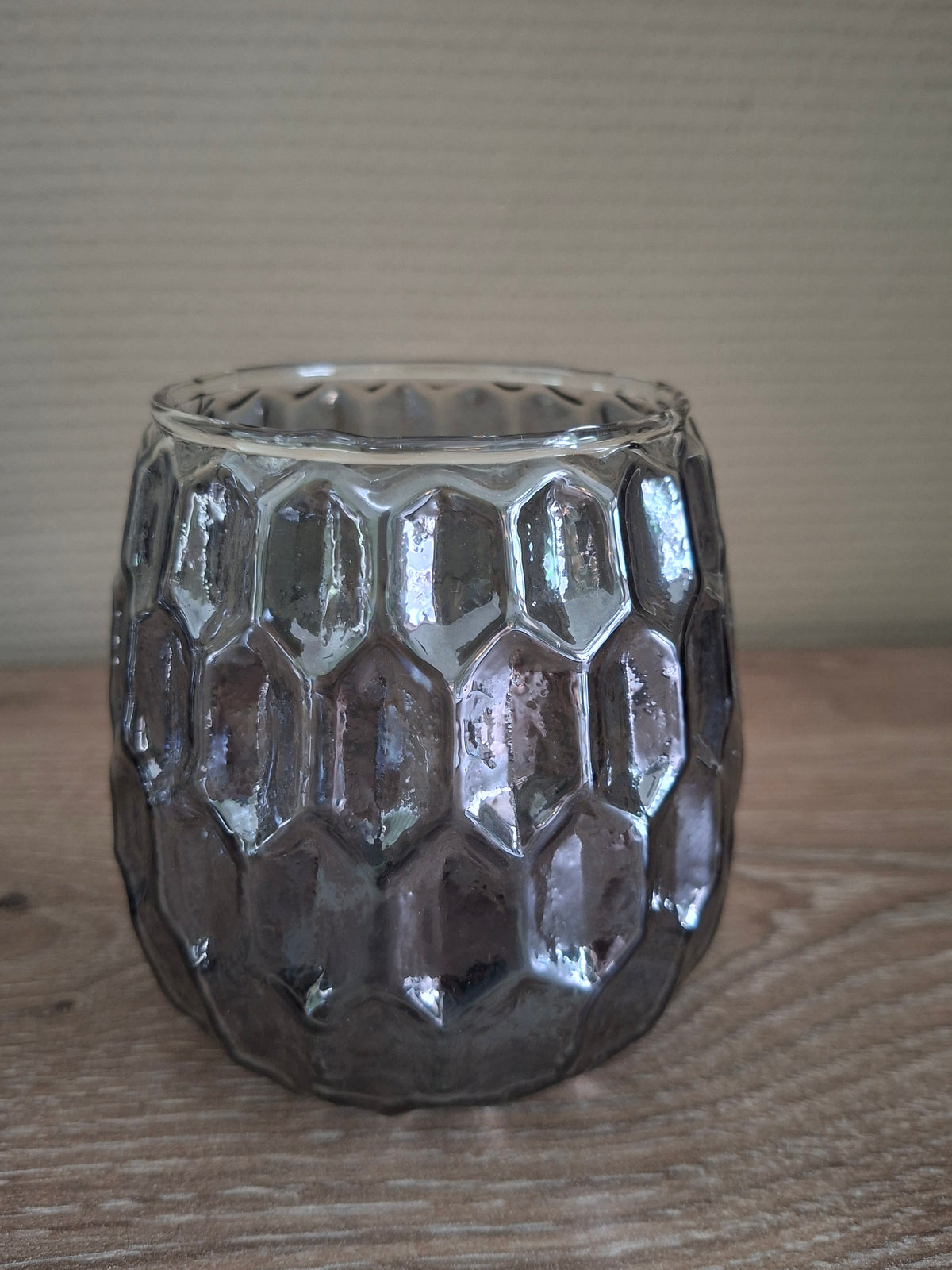 Set van 2 glazen theelichthouders 10x10 cm – stijlvol en sfeervol woonaccent
