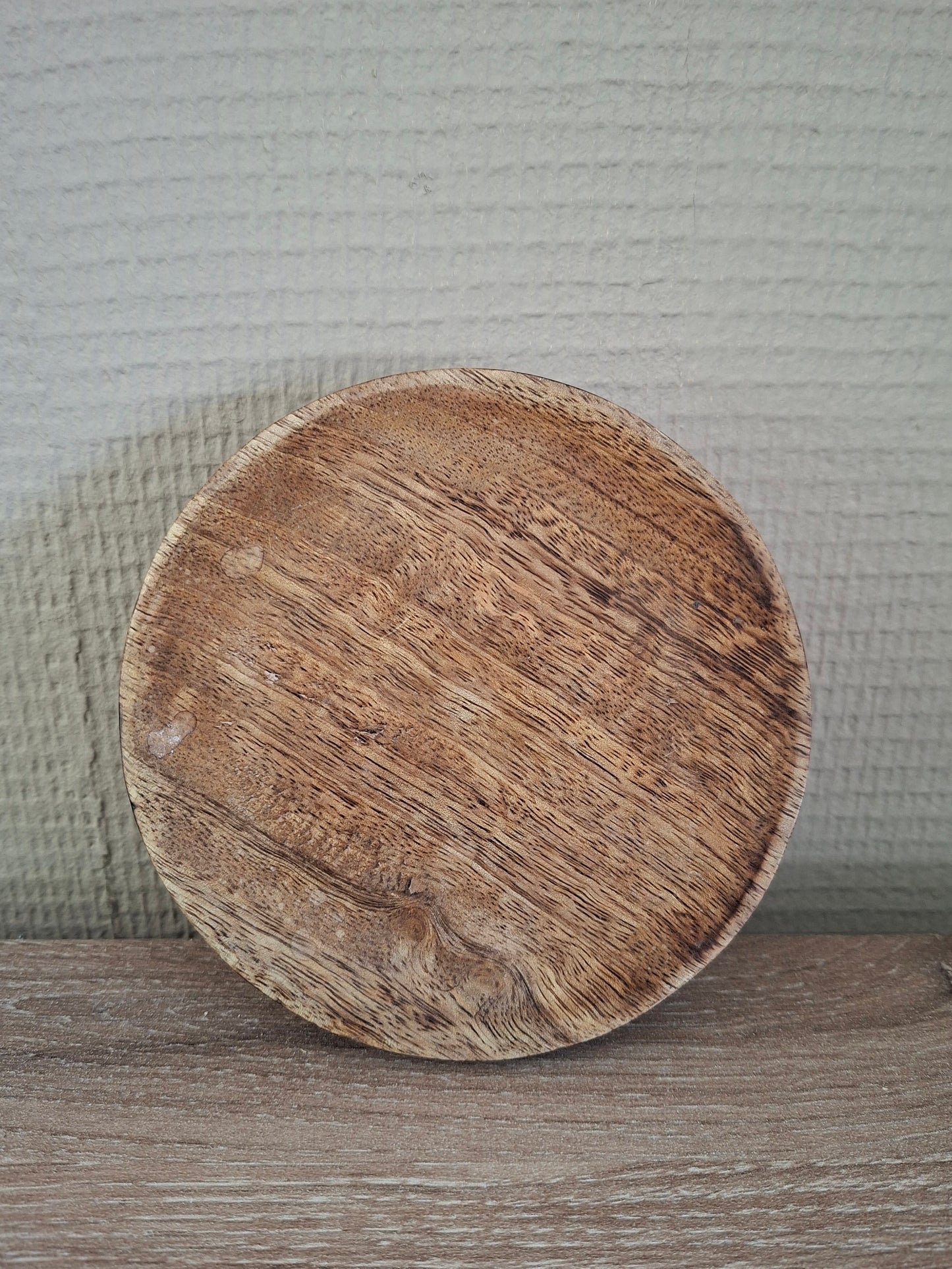 Ronde Houten Tray – Ø13 x H2,5 cm | Geschikt voor Amberblokjes